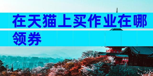 在天猫上买作业在哪领券