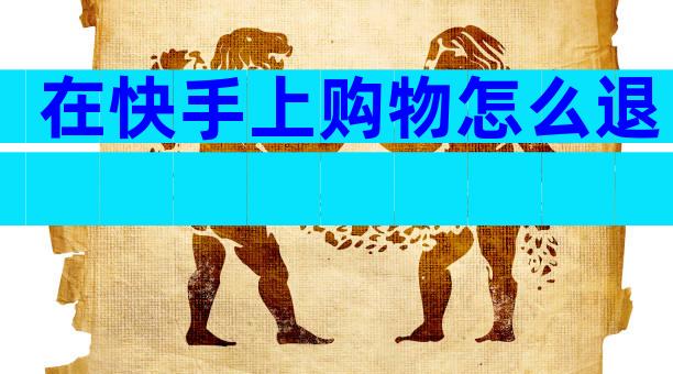 在快手上购物怎么退