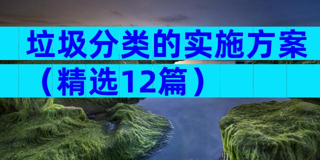 垃圾分类的实施方案（精选12篇）