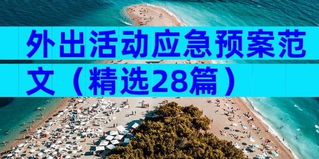 外出活动应急预案范文（精选28篇）