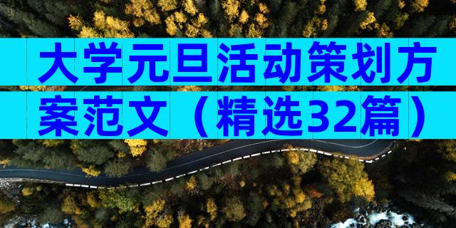 大学元旦活动策划方案范文（精选32篇）