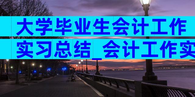 大学毕业生会计工作实习总结_会计工作实习总结（精选3篇）