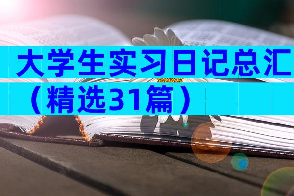 大学生实习日记总汇（精选31篇）