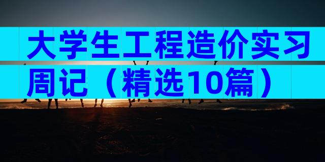 大学生工程造价实习周记（精选10篇）