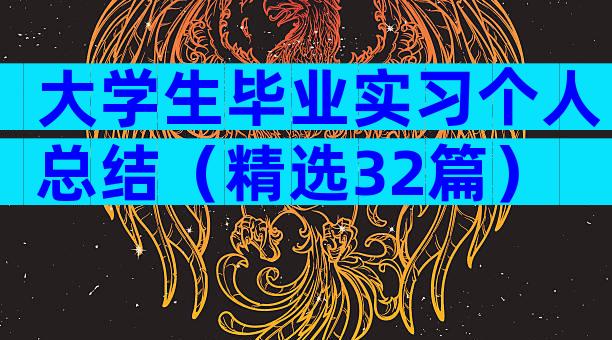 大学生毕业实习个人总结（精选32篇）
