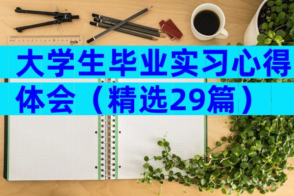 大学生毕业实习心得体会（精选29篇）