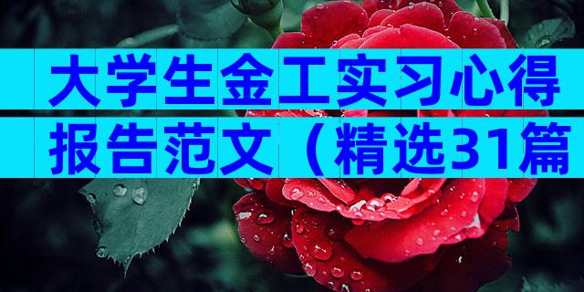 大学生金工实习心得报告范文（精选31篇）