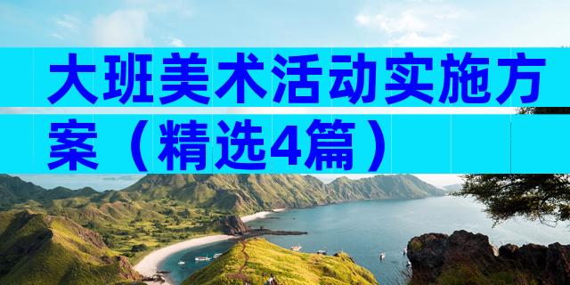 大班美术活动实施方案（精选4篇）