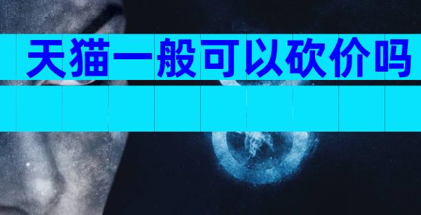 天猫一般可以砍价吗