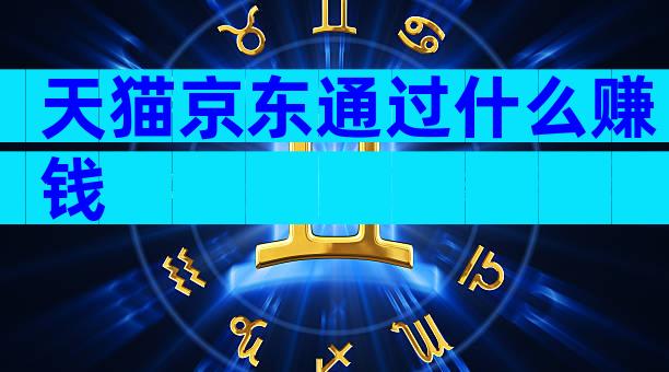 天猫京东通过什么赚钱