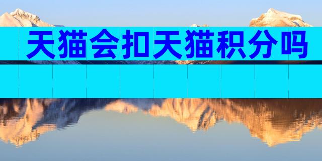 天猫会扣天猫积分吗