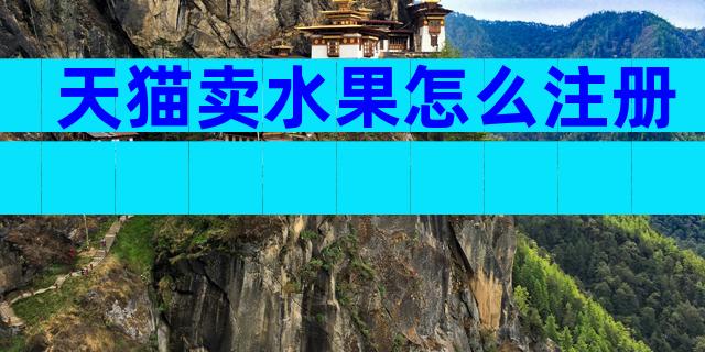 天猫卖水果怎么注册