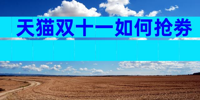 天猫双十一如何抢劵