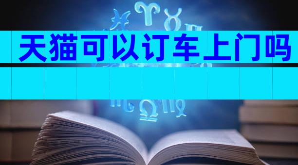 天猫可以订车上门吗