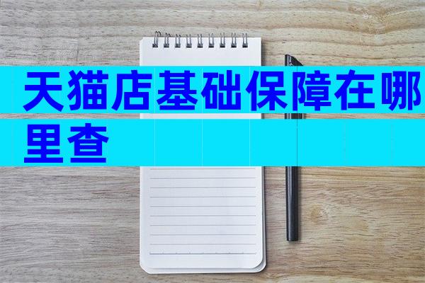 天猫店基础保障在哪里查
