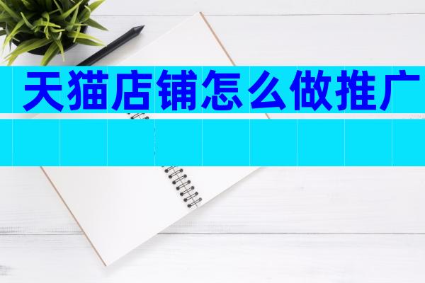 天猫店铺怎么做推广