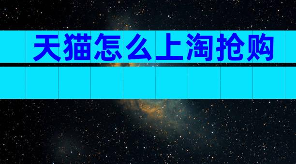 天猫怎么上淘抢购
