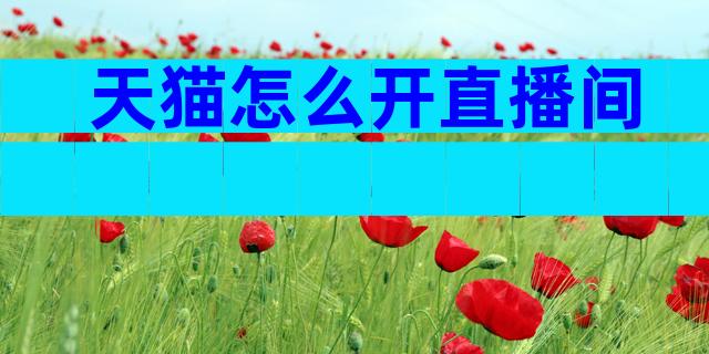 天猫怎么开直播间