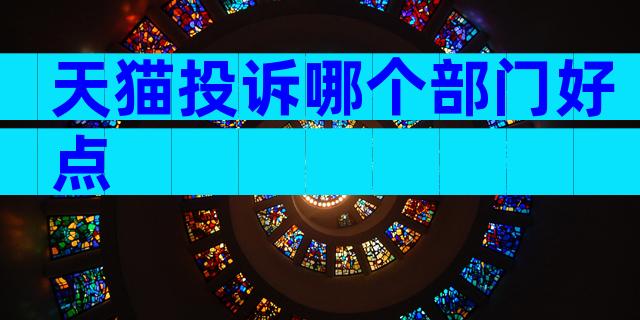 天猫投诉哪个部门好点