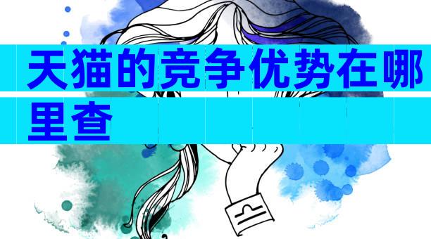 天猫的竞争优势在哪里查