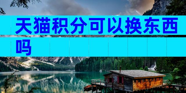天猫积分可以换东西吗
