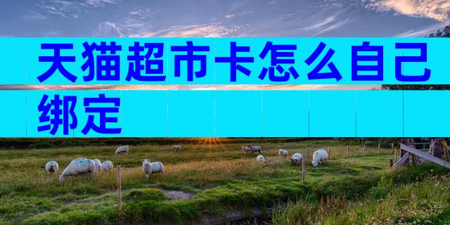 天猫超市卡怎么自己绑定