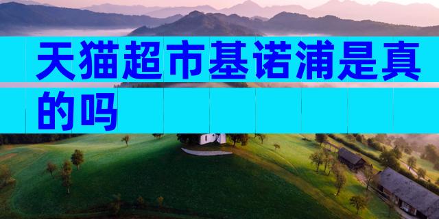 天猫超市基诺浦是真的吗