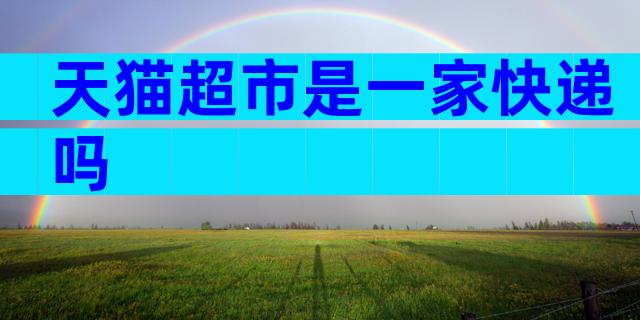 天猫超市是一家快递吗