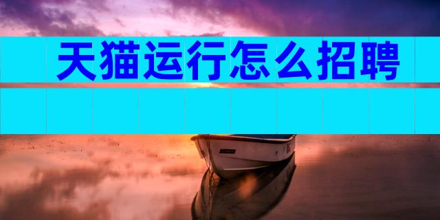 天猫运行怎么招聘