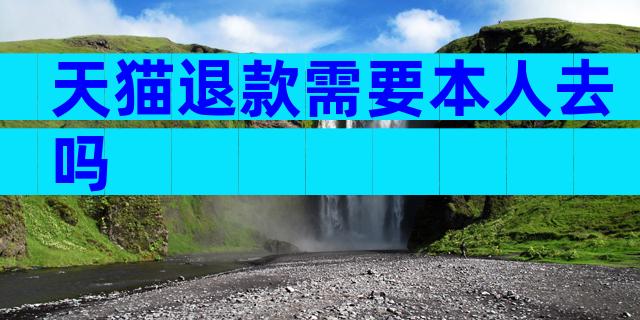 天猫退款需要本人去吗