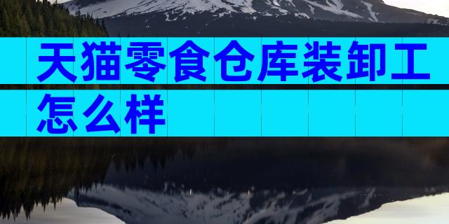 天猫零食仓库装卸工怎么样