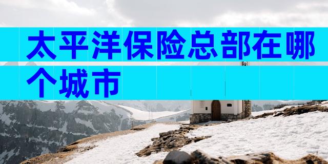 太平洋保险总部在哪个城市
