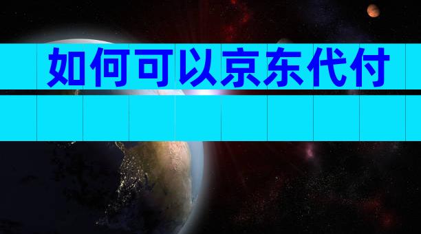 如何可以京东代付