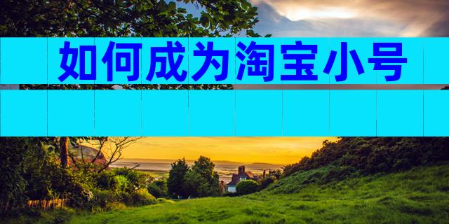 如何成为淘宝小号