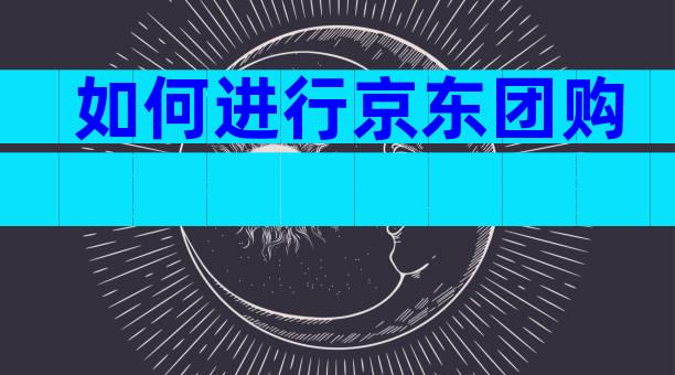 如何进行京东团购