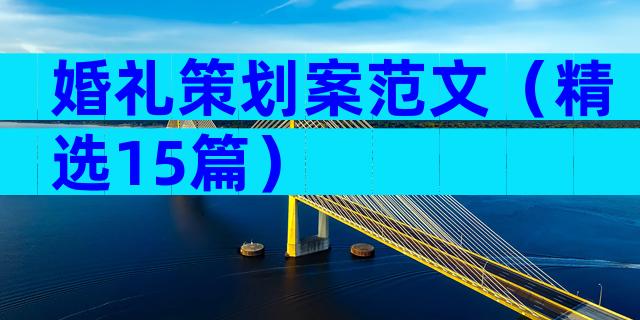 婚礼策划案范文（精选15篇）
