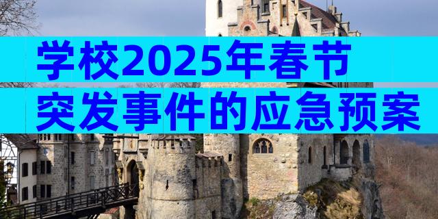 学校2025年春节突发事件的应急预案（通用10篇）