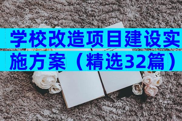 学校改造项目建设实施方案（精选32篇）