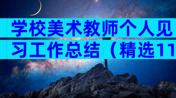 学校美术教师个人见习工作总结（精选11篇）