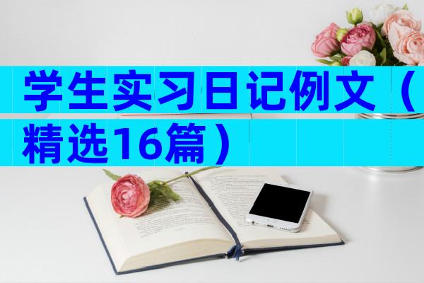 学生实习日记例文（精选16篇）