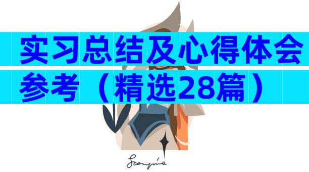 实习总结及心得体会参考（精选28篇）