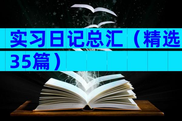 实习日记总汇（精选35篇）