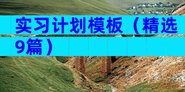实习计划模板（精选9篇）