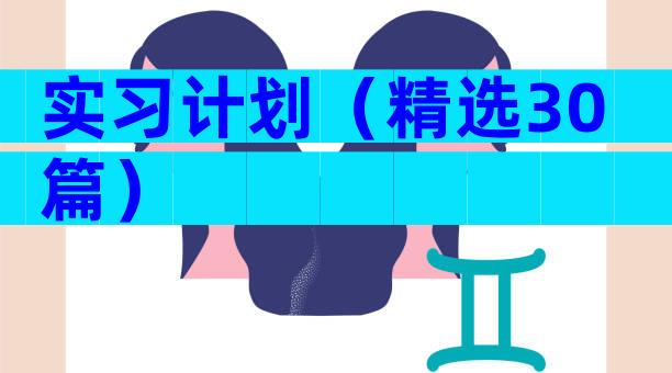 实习计划（精选30篇）