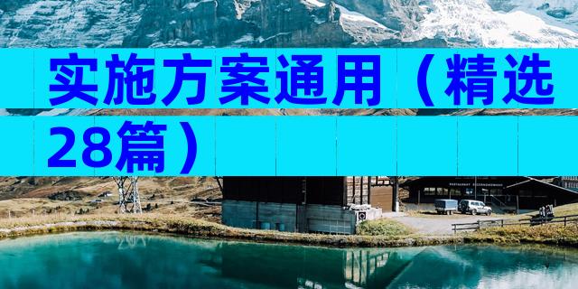 实施方案通用（精选28篇）