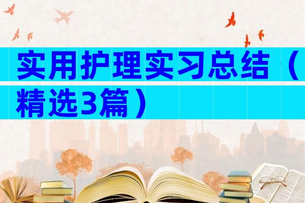 实用护理实习总结（精选3篇）