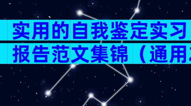 实用的自我鉴定实习报告范文集锦（通用28篇）