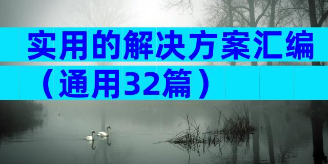 实用的解决方案汇编（通用32篇）