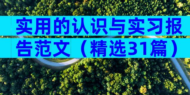 实用的认识与实习报告范文（精选31篇）