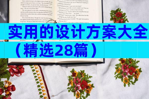 实用的设计方案大全（精选28篇）